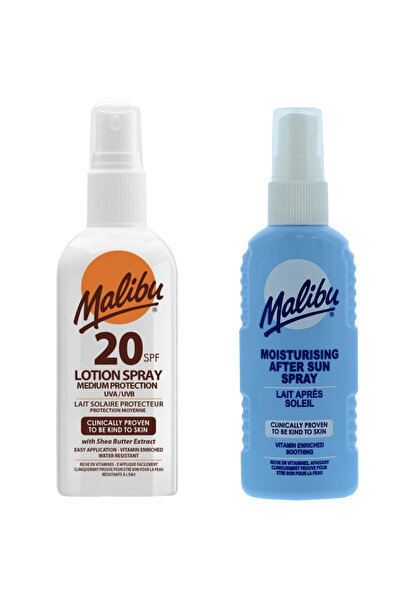 Malibu Spray SPF20 100ml + Spray după plajă 100ml