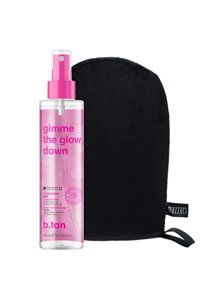 B.TAN Gimme The Glow Down Spray Autobronzant + Mănușă