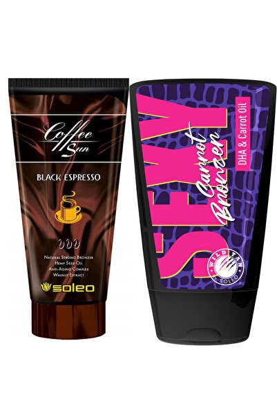 Soleo Cafea Sun Black Espresso + Wild Tan Sexy Carrot Free