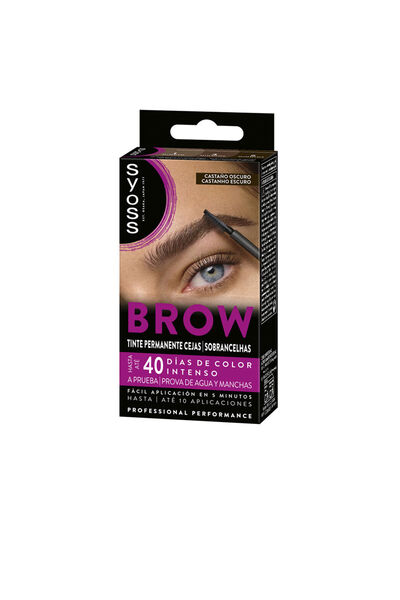 Syoss BROW TINT pentru sprâncene permanente # Maro închis 1 u