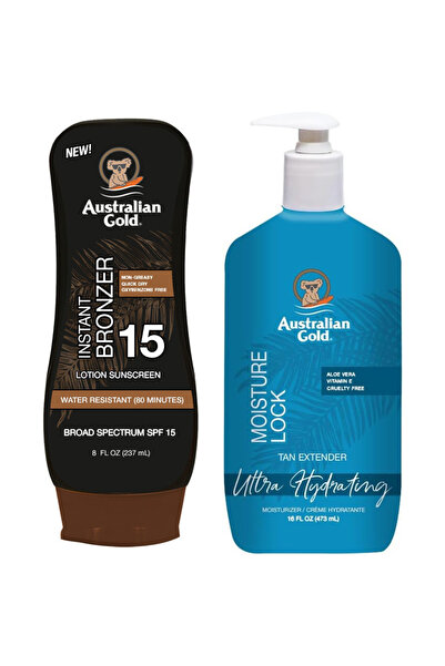 Australian Gold Balsam cu bronzant SPF15 + Reținere a umidității 473ml