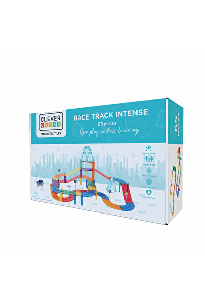 Cleverclixx Magnetic Games Race Track 65 Pieces,