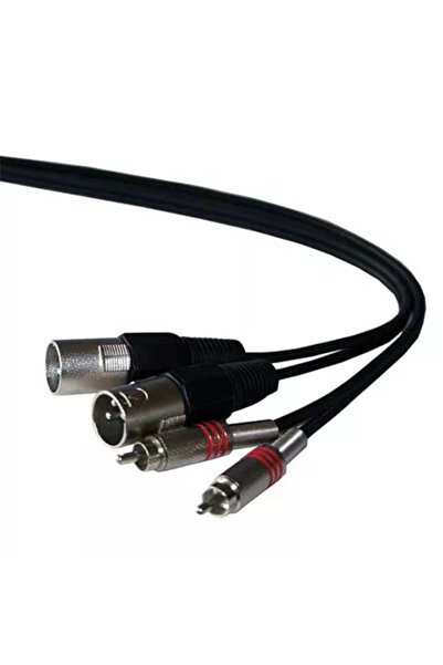 IBIZA Cablu 2x RCA tată la 2x XLR tată 1.5m