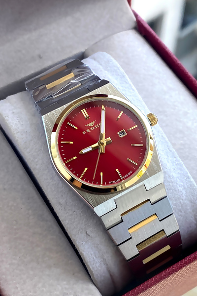 FERRO Women's wristwatch steel band waterproof 2 years warranty boxed