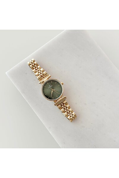 Vesce Atelier Ivas Gold Watch Green