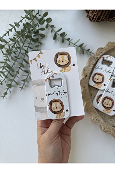Generic Brand Lion Figured Magnet Opener Newborn Mevlüt Gift Baby Boy Opener ...