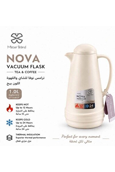 Mister Brand Nova Vacuum Flask For Tea & Coffee, MB/119-10BJ, 1.0L, Vacuum In...