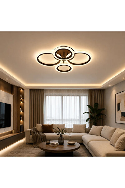 ERSTE LICHTING Mira LED Chandelier 50W 3CCT 3750lm IP20, Remote Control, Brow...
