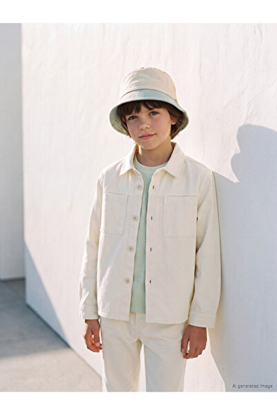 LC Waikiki Rmz Gi̇yi̇m Farkiyla Gabardine Boys' Shirt