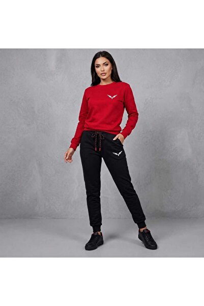 Generic Brand Zero Collar Sweat Suit 2-Piece Combination Winter Embroidered E...