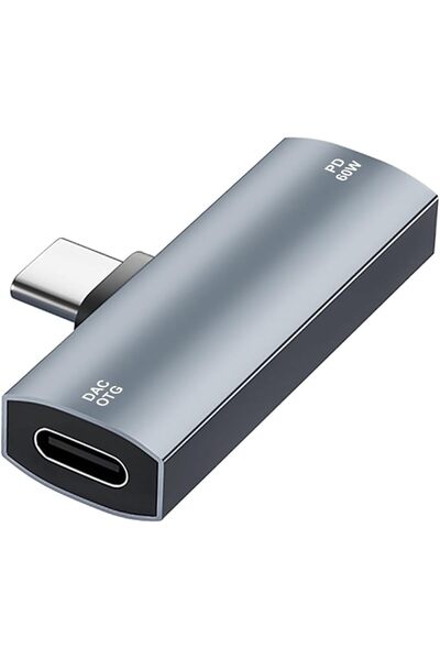 GENERAL 2 in 1 Dual USB C Charger & Headphone Adapter, USB Type C Audio Jack ...