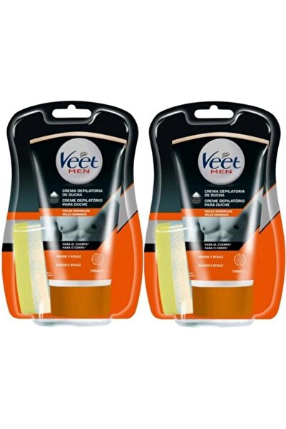 Veet Cremă depilatoare pentru bărbați, pentru duș, 150ml x2 buc.