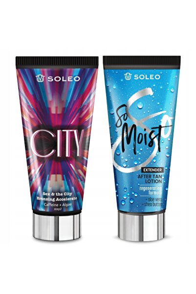 Soleo CITY 150ml Bronzer cu accelerator de bronzare + Balsam după plajă 150ml