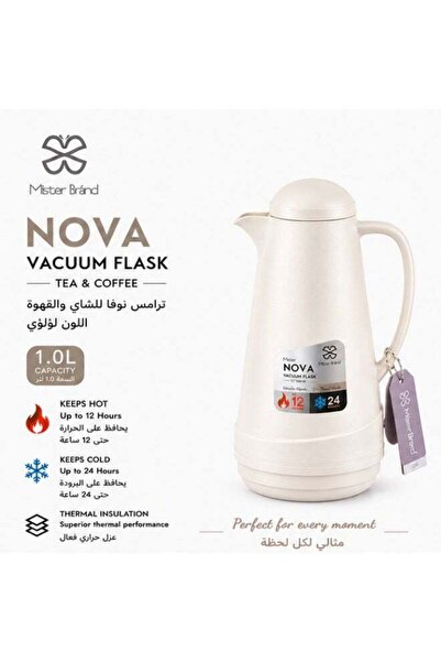 Mister Brand قارورة نوفا المفرغة من الهواء للشاي والقهوة، MB/119-10PW، سعة 1....