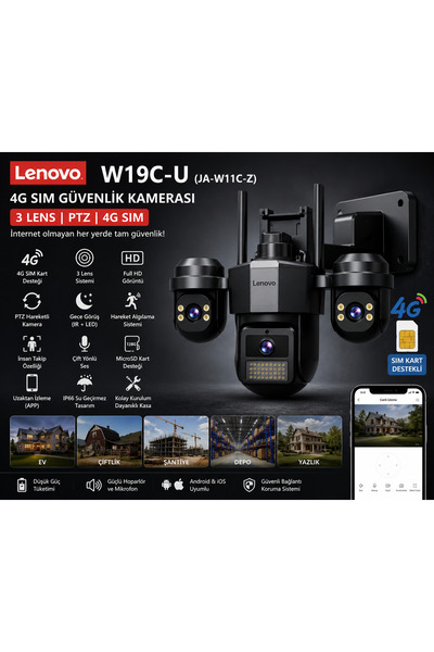 LENOVO W14C-Z Smart 4g Kamera Solar 1yıllık İNTERNET+64GB Hafıza Kartı