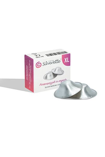 Silverette ® Medium(XL)Orijinal Gümüş Göğüs Ucu Koruyucu Kapakları