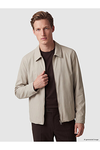 LC Waikiki Rmz Gi̇yi̇m Farkiyla Standard Fit Shirt Roba Collar Men's Jacket