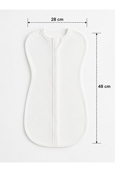 COOLMINIES Newborn Baby Swaddle, Baby Sleeping Bag, 100% Cotton Combed Fabric, 0-3 Months Zippered Swaddle