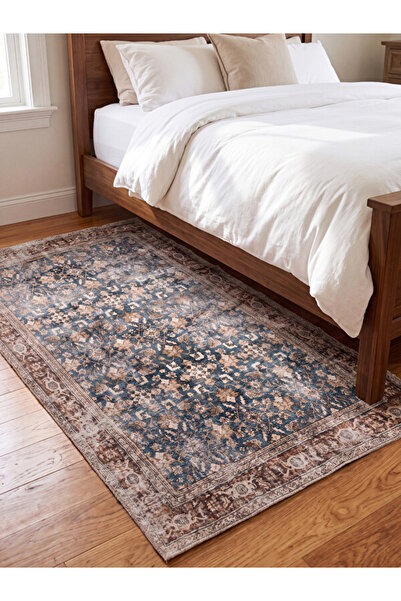 LC Waikiki RMZ GİYİM FARKIYLA Etnik İşlemeli Halı 80x150 cm