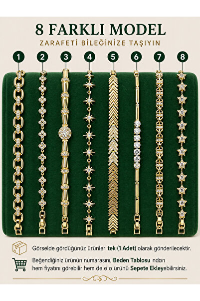 yücel bijuteri CM JEWELRY 14K Altın Kaplama Renk Kuyumcu İşçiliği Vip Bilekli...