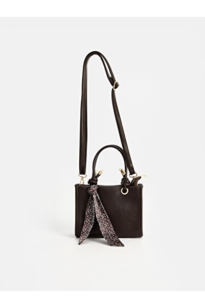 LC Waikiki Rmz Gi̇yi̇m Farkiyla Women's Shoulder Bag with Scarf Detail and Le...