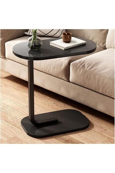 Generic Nzone C Shaped Bed Table, End Table,طاوله قهوه,Sofa Side with Metal F...