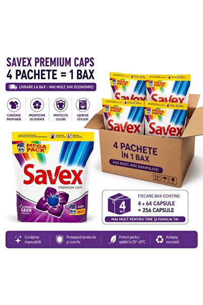 Generic Brand Detergent capsule Premium Caps Color, 4 x 64 bucati, 256 spalari