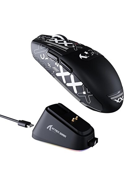 SiLabor X Attack Shark ماوس الألعاب ATTACK SHARK G3PRO مع قاعدة شحن مغناطيسية...