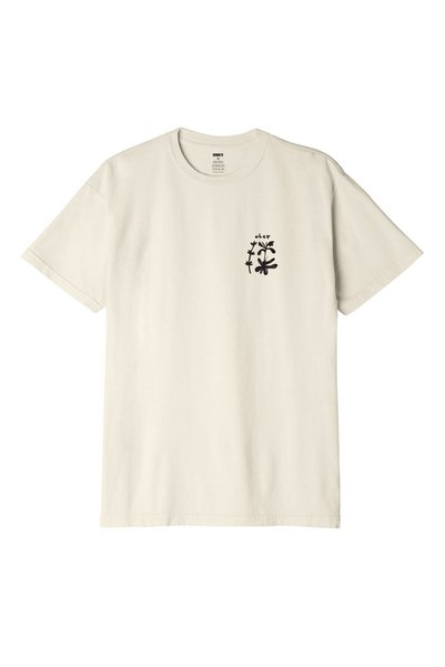 Obey Ανδρικό T-shirt με σχέδιο φύλλων, Βιολογικό, Νούμερο S