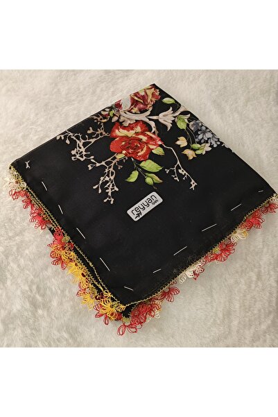 REYHAN Handmade Needlework Writing, Scarf, Yemeni, Mevlit Cover, Head Cover, ...
