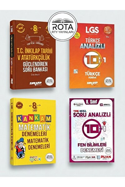 Rota Yayınları Ankara Yayıncılık 8. Sınıf Güçlendiren T.c. Inkılap Tarihi Ve ...