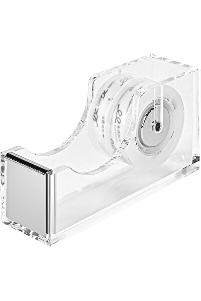 GENERAL Mekaco Transparent Acrylic Tape Dispenser for Office, Non-Slip Rubber...
