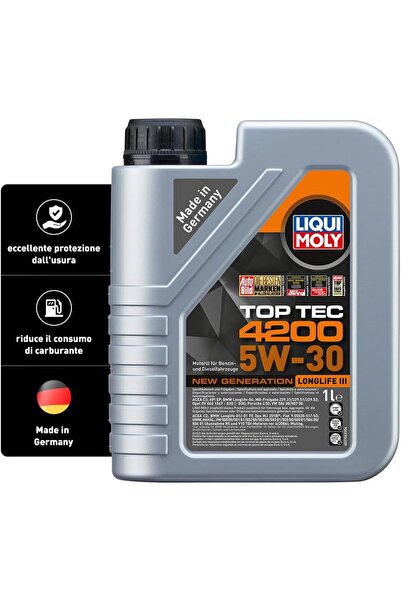 Liqui Moly Top Tec 4200 5W-30 New Generation 1 Litre Otomotiv Bakım Ürünü
