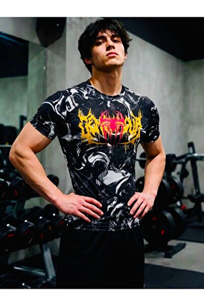 kalawear Ανδρικό T-Shirt γυμναστικής Fit Gym Fitness, αναπνεύσιμο, τεχνικό, γ...