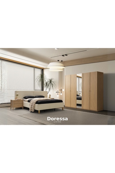 Doressa Living Folt Brown 5 Kapılı Yatak Odası Takımı