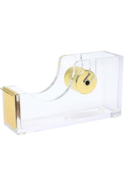 GENERAL Mekaco Transparent Acrylic Tape Dispenser for Office, Non-Slip Rubber...