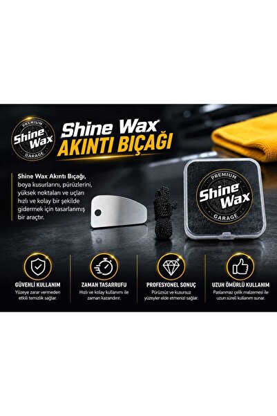 shine Wax Boya Akıntı Düzeltme Bıçağı