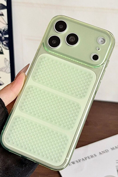 WANNA PROTECT Iphone 17 Pro Uyumlu Kamera Çıkıntılı Korumalı Yumuşak Havaland...