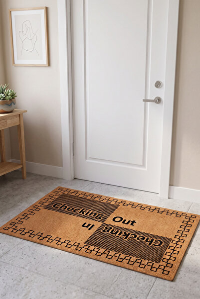 Villadia Home Textile Kapı Önü Paspası Kaymaz Taban Dekoratif Paspas Ev Giriş...
