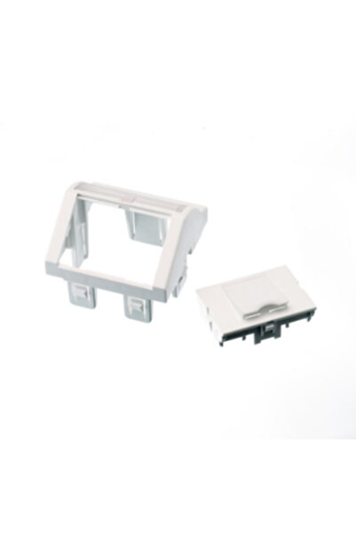 Nexans Modul unghiular 45x45 pentru 1 port Snap-In alb LANmark