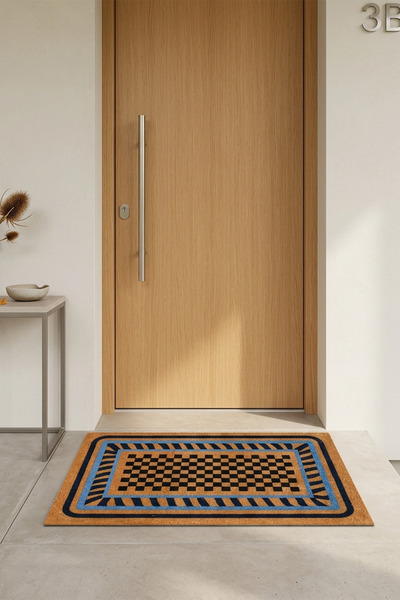 Villadia Home Textile Kapı Önü Paspası Kaymaz Taban Dekoratif Paspas Ev Giriş...