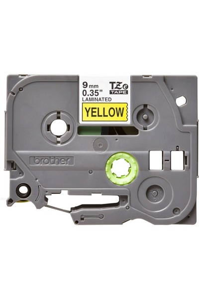 Brother Bandă laminată Originală Negru pe Galben, TZE621, pentru H105WB | P-T...