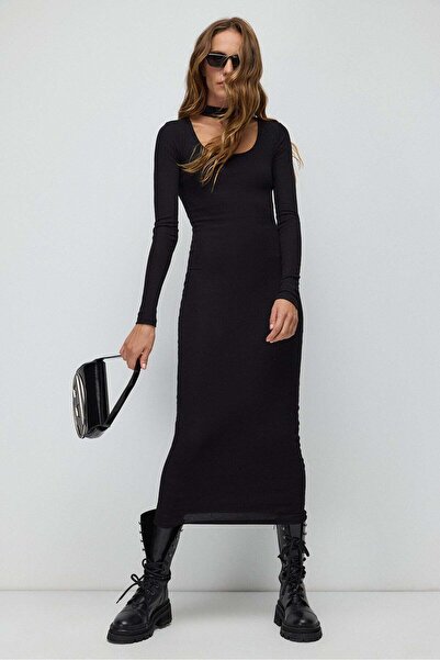 No Matter What Midi šaty s odhalenými zády