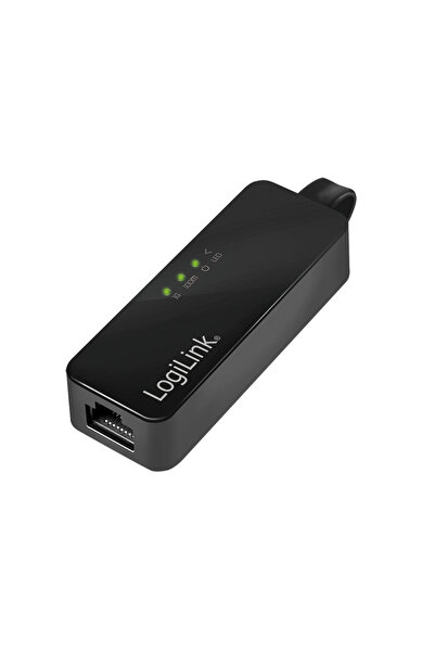 LogiLink CABLU USB adaptor, USB 3.0 (T) la RJ45 (M), 14cm lungime totala, "UA...