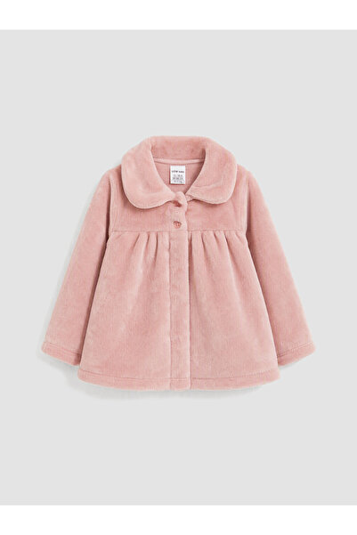 LC Waikiki Pembe Bebe Yaka Kız Bebek Pelüş Hırka