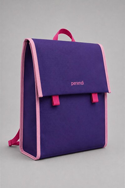 Perendi Unisex Children's Oxford Fabric School Backpack with Cover
