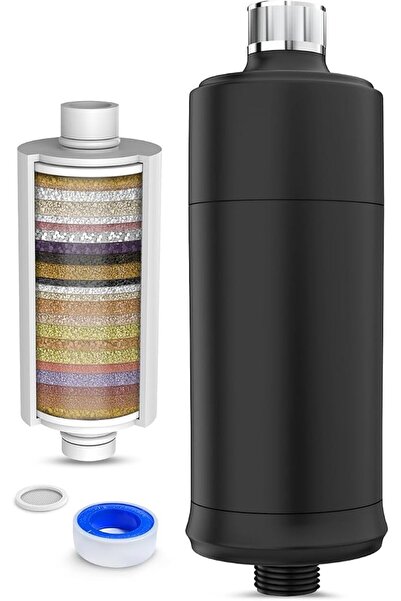 GENERAL Velsu 32-Stage Shower Filter Cartridge, Replaceable Shower Water Filt...