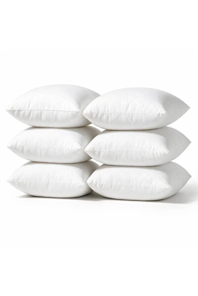 Binna Soft Kırlent İçi 6'lı Paket 300 gr Silikon Elyaf Dolgulu Beyaz - 41x41 ...