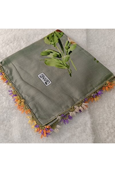 REYHAN Handmade Needlework Writing, Scarf, Yemeni, Mevlit Cover, Head Cover, ...