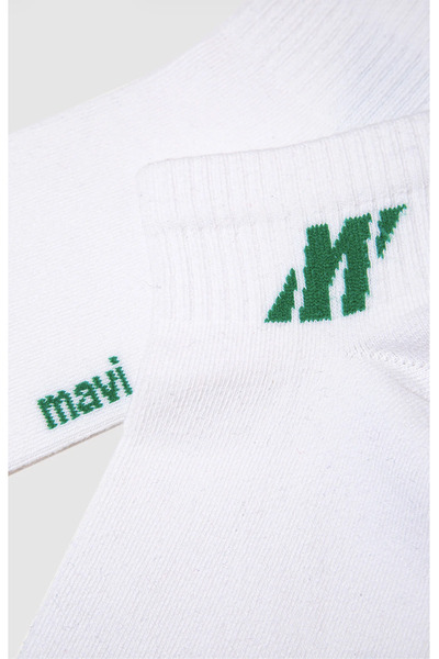 Mavi Pro 6-Pack Unisex White Sports Booties Socks – Cotton, Breathable, Soft and Comfortable